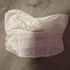 SHEIN Curve white tube top with waist control